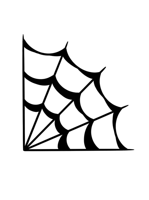 Black and white blackwork filler and web tattoo design