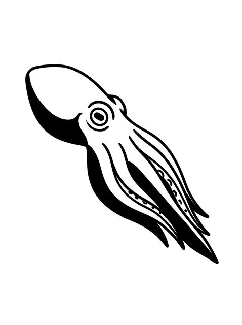 Black and white blackwork octopus tattoo design