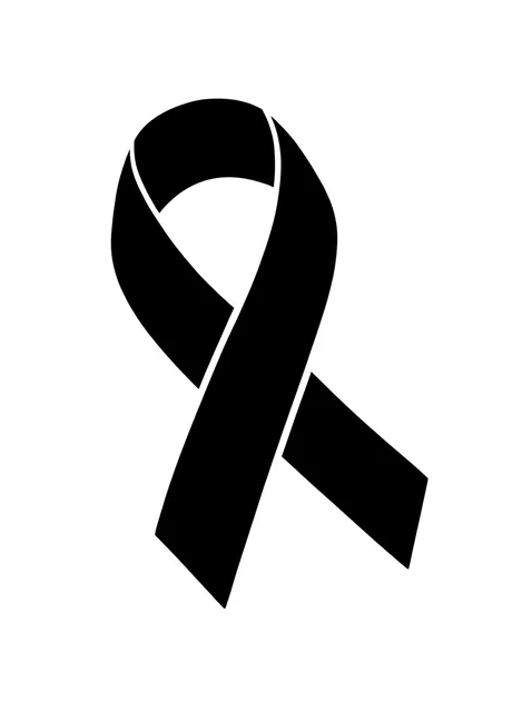 Black and white blackwork ribbon tattoo design (1 of 2)