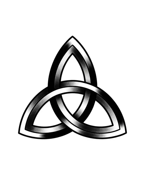 celtic Abstract tattoo design, black and grey