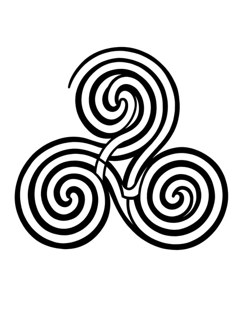 celtic Abstract tattoo design, black and grey