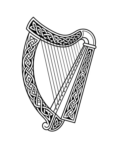 celtic Abstract tattoo design, black and grey