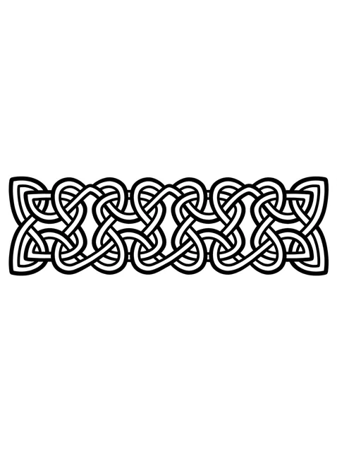 celtic Abstract tattoo design, black and grey