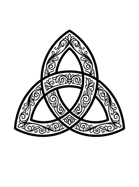 Black and grey celtic abstract tattoo design