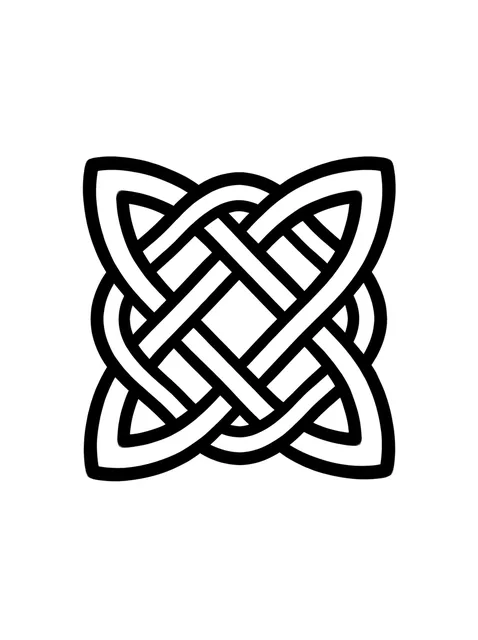 celtic Abstract tattoo design, black and grey
