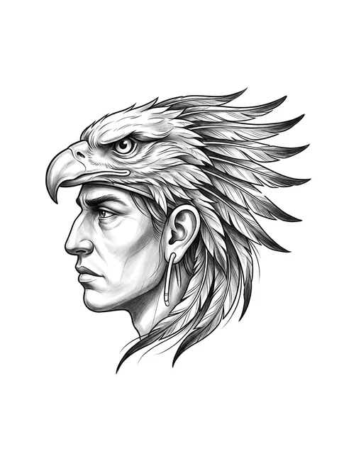Black and grey chicano aztec tattoo design