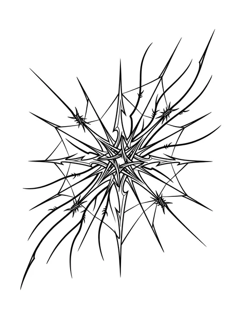 cybersigilism abstract tattoo design