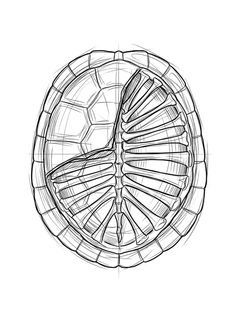 fine line turtle tattoo design