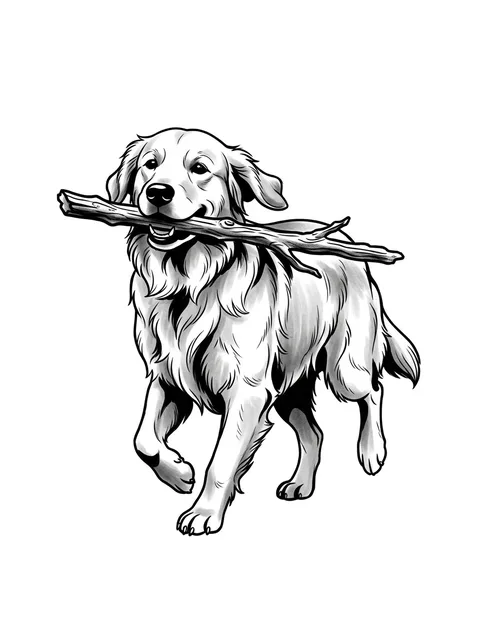 illustrative dog tattoo design
