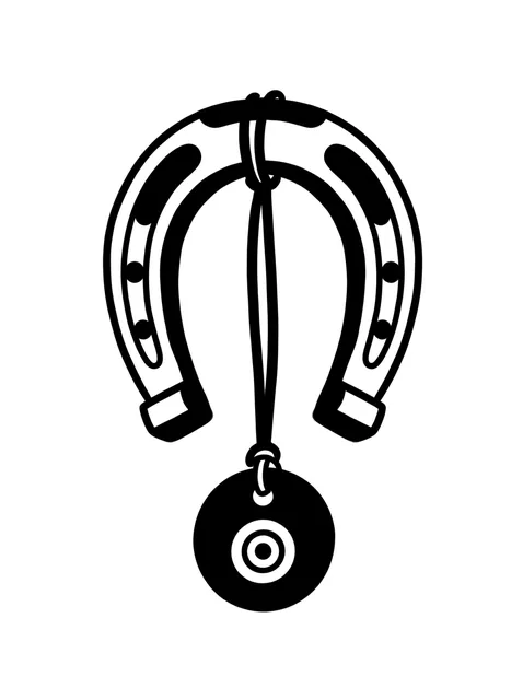 Black and white illustrative evil eye tattoo design