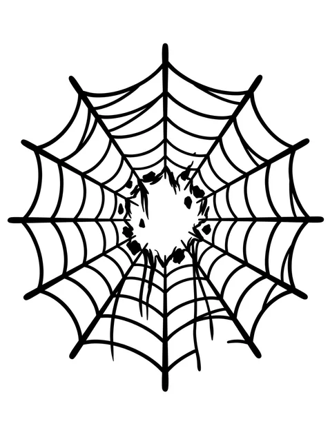 Black and white illustrative spider tattoo design