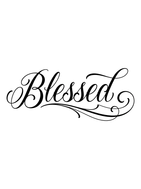 Black and grey lettering lettering tattoo design