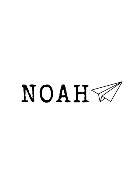 Black and grey lettering name tattoo design