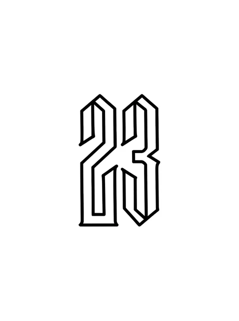 Black and grey lettering number tattoo design