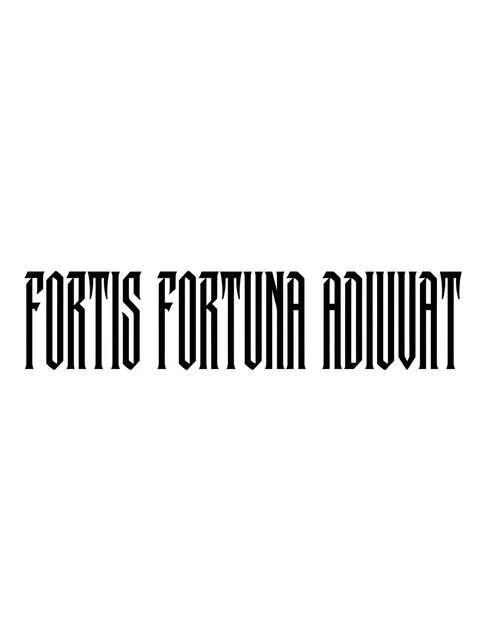 Black and grey lettering quote tattoo design