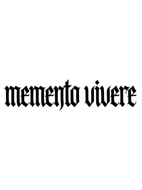 Black and grey lettering quote tattoo design