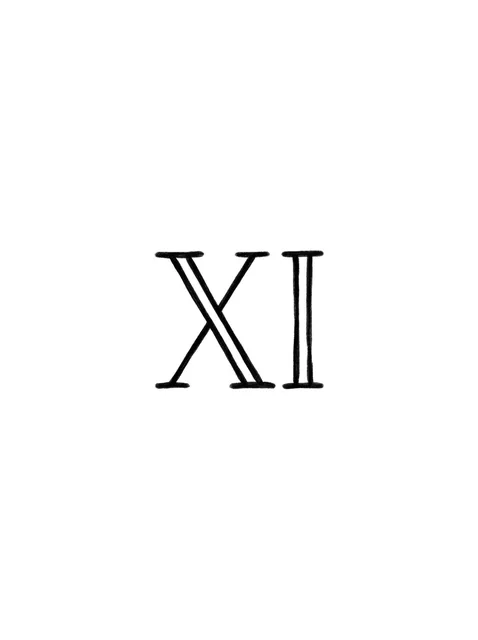 Black and grey lettering roman numerals tattoo design