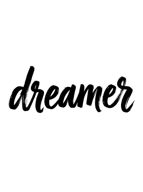Black and grey lettering script tattoo design: a slight upward slant