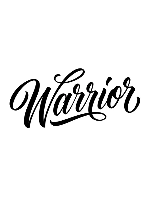 Black and grey lettering script tattoo design