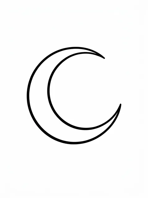 minimalist moon tattoo design