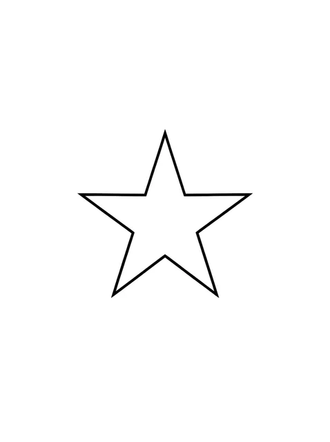 minimalist star tattoo design