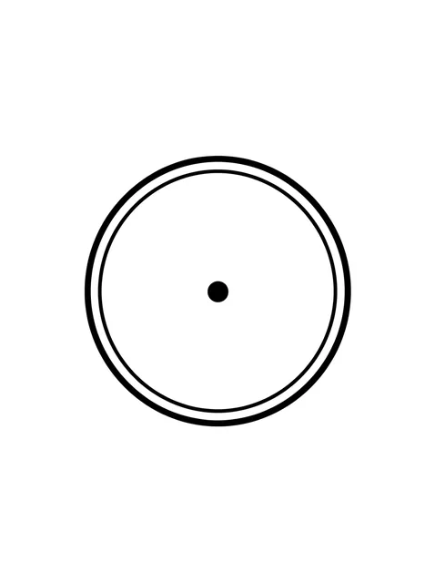 Black and white minimalist sun tattoo design, outline stencil