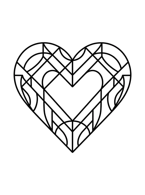 ornamental heart tattoo design