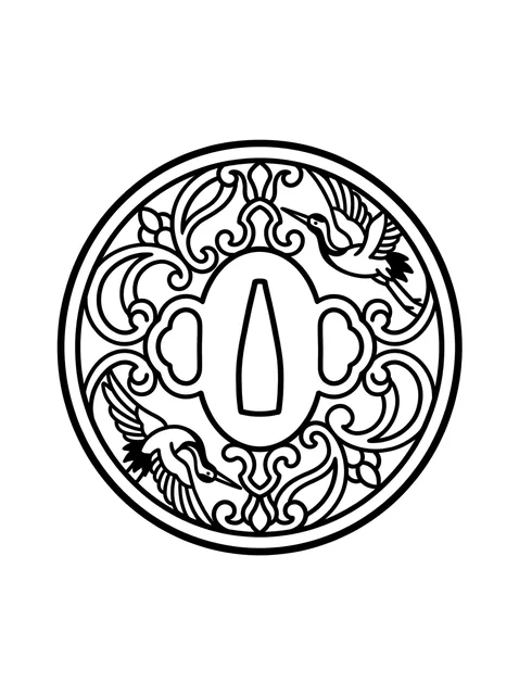 ornamental samurai tattoo design