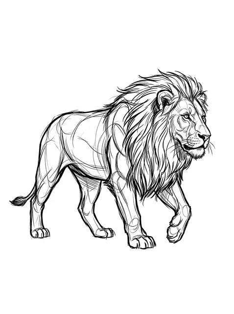 Black and grey sketch leo and lion tattoo design