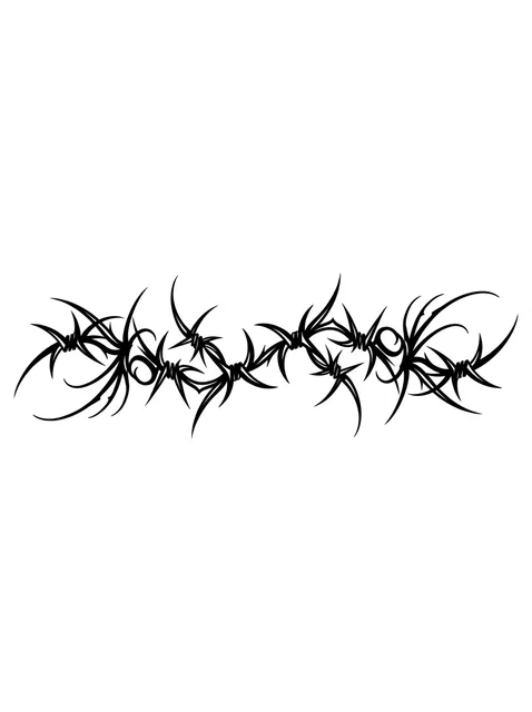 Black and white tribal armband tattoo design
