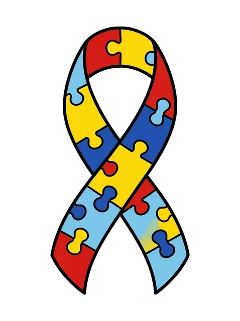 Color illustrative ribbon tattoo design