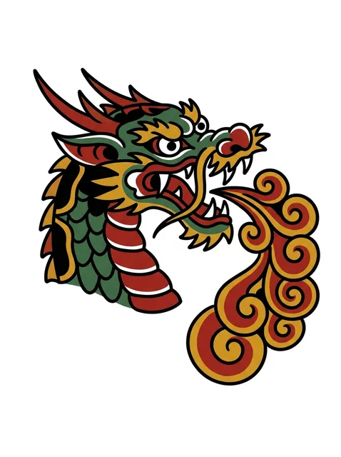 Japanese dragon tattoo design