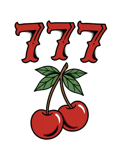 Color lettering number tattoo design