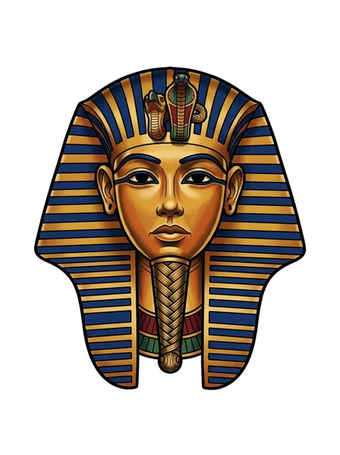 Color neo traditional egyptian and pharaoh tattoo design