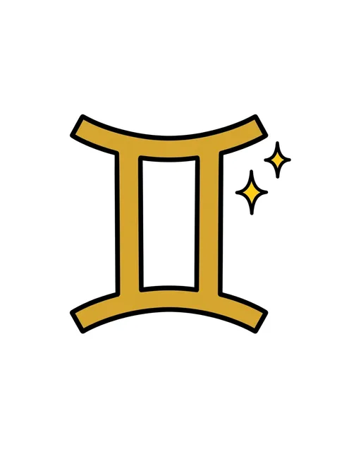 Color traditional gemini tattoo design