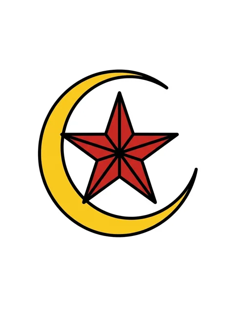 traditional star tattoo design