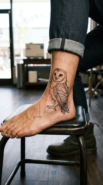 Tattoo on the ankle