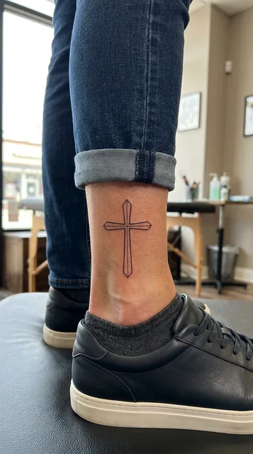 Tattoo on the ankle