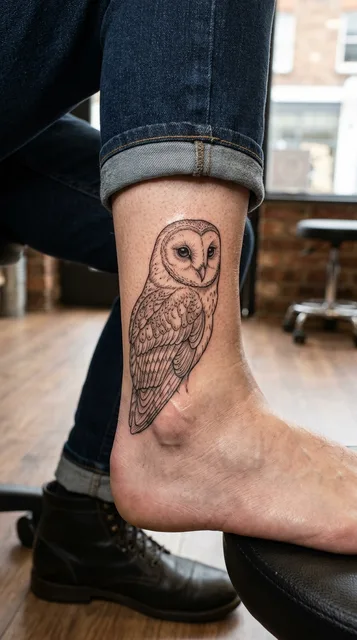 Tattoo on the ankle