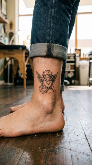 Tattoo on the ankle