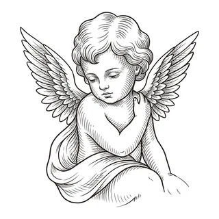 Black and grey illustrative tattoo design, drawn flat for an ankle tattoo