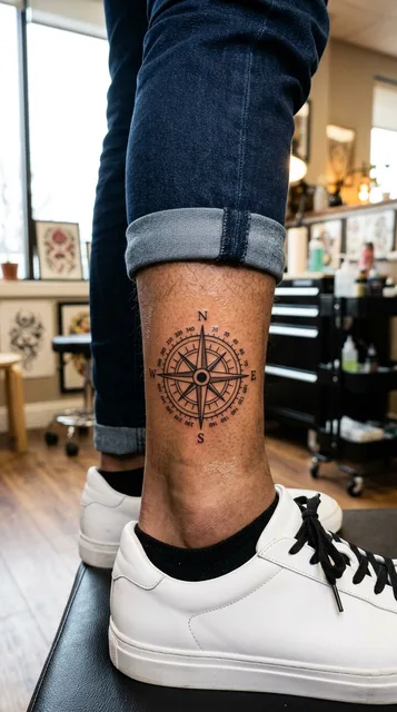 Tattoo on the ankle