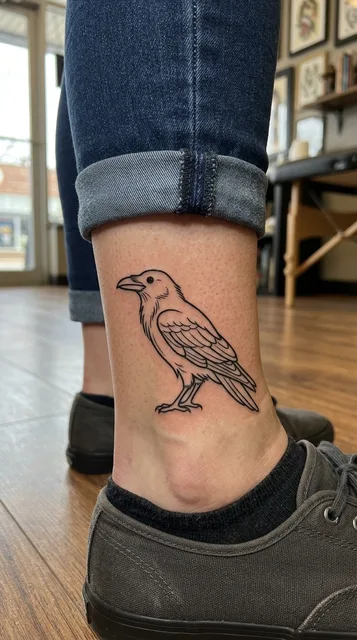 Tattoo on the ankle