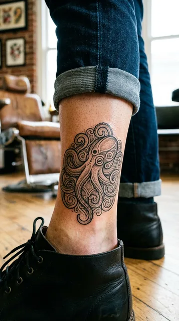 Tattoo on the ankle