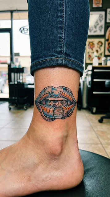 Tattoo on the ankle