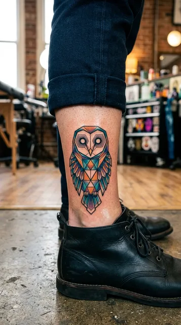Tattoo on the ankle