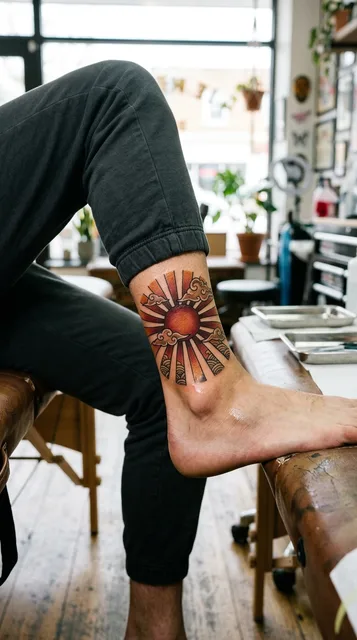 Tattoo on the ankle