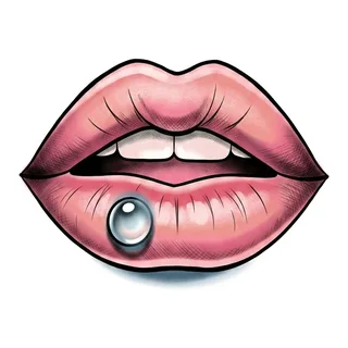 Color neo traditional tattoo design, drawn flat for an ankle tattoo