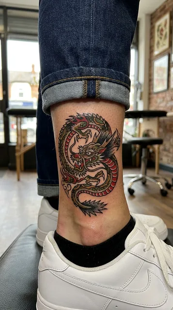 Tattoo on the ankle