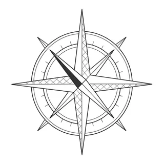 Black and white fine line tattoo design, outline stencil for a back tattoo